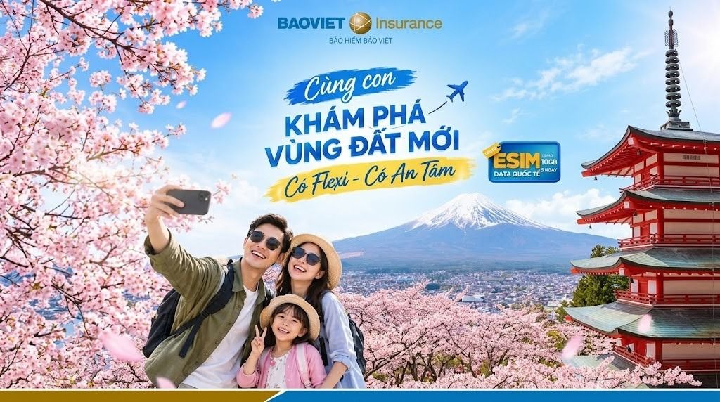 Bảo Hiểm Du Lịch Quốc Tế Flexi – Cùng Con An Tâm Khám Phá