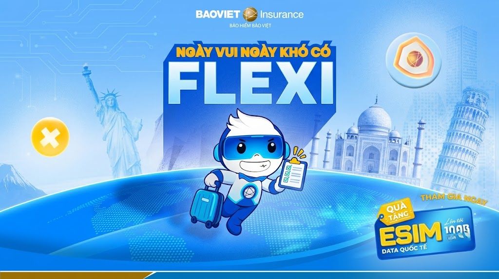 Bảo hiểm Du lịch Flexi Bảo Việt bảo vệ hành lý và tư trang của bạn